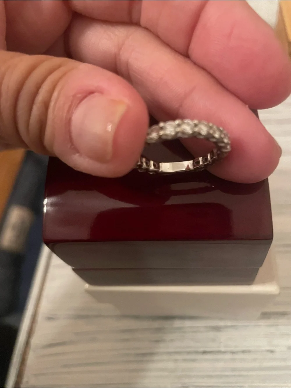Diamond Eternity Band in White Gold Women's Jewelry